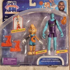 TOY DISNEY Space Jam Lola Bunny and Wet/Fire Figures NEW IN BOX